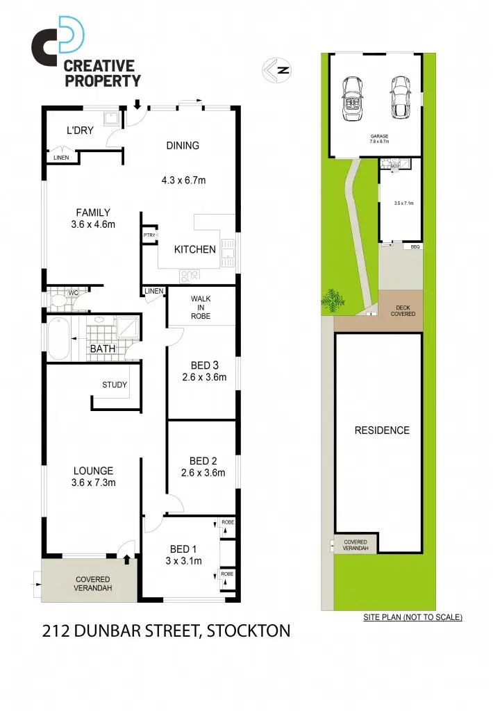 Floorplan of Homely house listing, 212 Dunbar Street, Stockton NSW 2295