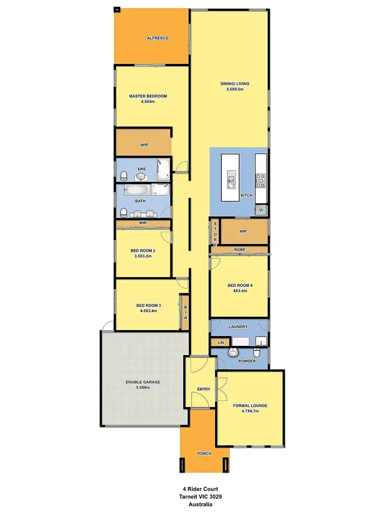 Floorplan of Homely house listing, 4 Rider Court, Tarneit VIC 3029
