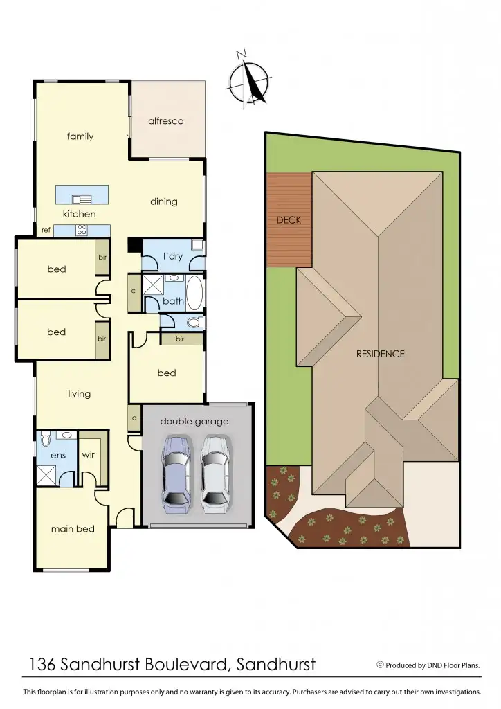 Floorplan of Homely house listing, 136 Sandhurst Blvd, Sandhurst VIC 3977