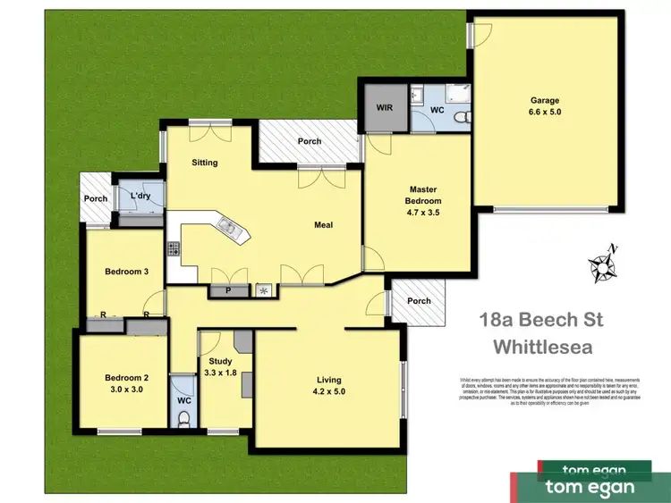 Floorplan of Homely house listing, 18 Beech Street, Whittlesea VIC 3757