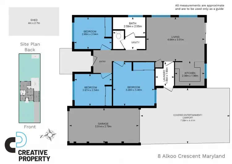 Floorplan of Homely house listing, 8 Alkoo Crescent, Maryland NSW 2287
