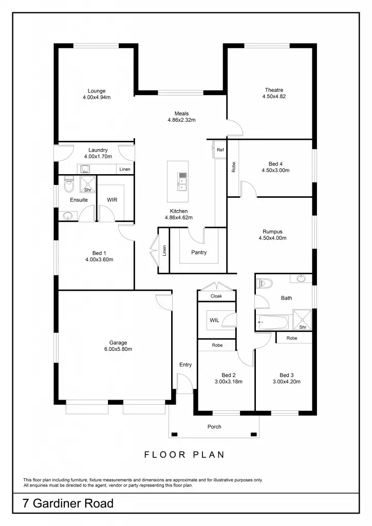 Floorplan of Homely house listing, 7 Gardiner Road, Goulburn NSW 2580