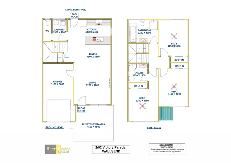 Floorplan of Homely house listing, 2/52 Victory Parade, Wallsend NSW 2287