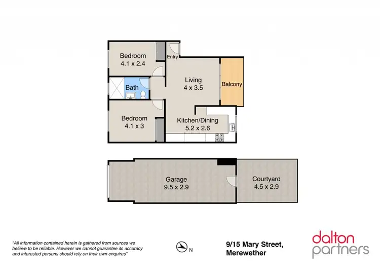 Floorplan of Homely unit listing, 9/15 Mary Street, Merewether NSW 2291