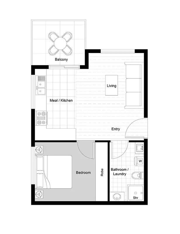 Floorplan of Homely house listing, 50/144 Flemington Road, Harrison ACT 2914