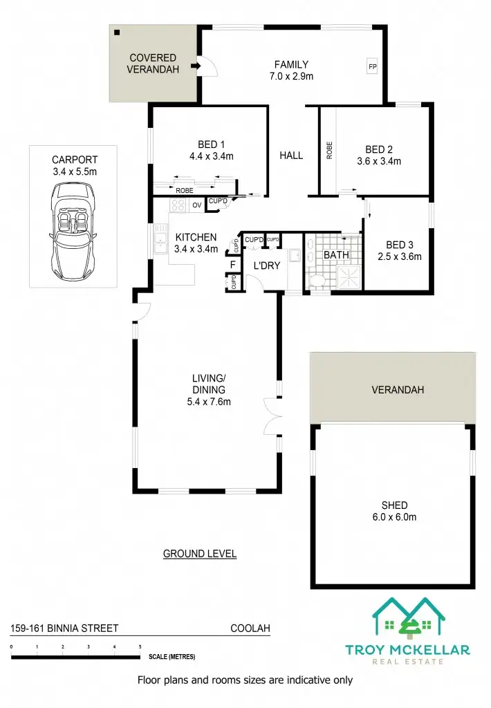 Floorplan of Homely house listing, 159-161 Binnia Street, Coolah NSW 2843