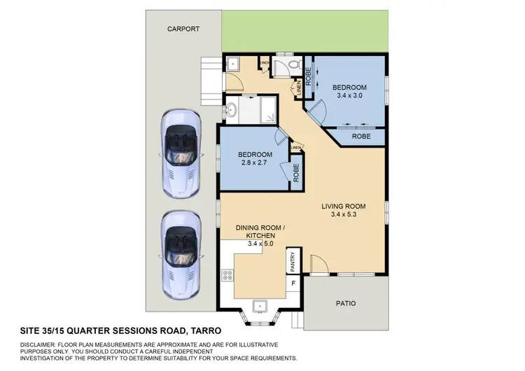 Floorplan of Homely house listing, 35/15 Quarter Sessions Road, Tarro NSW 2322