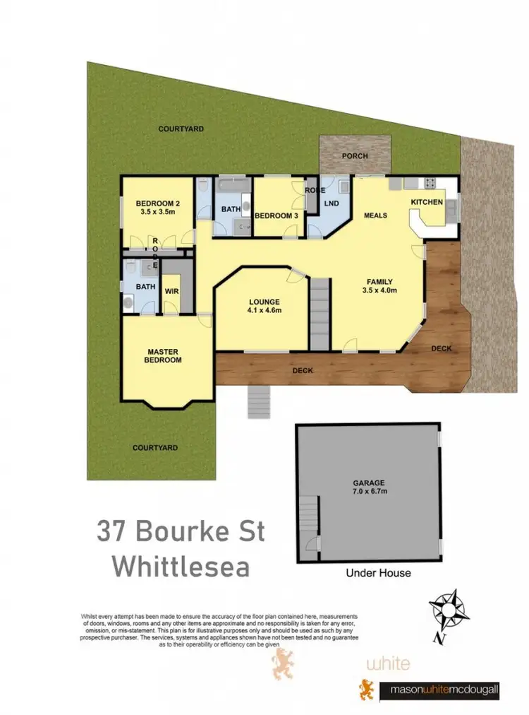 Floorplan of Homely house listing, 37 Bourke Street, Whittlesea VIC 3757
