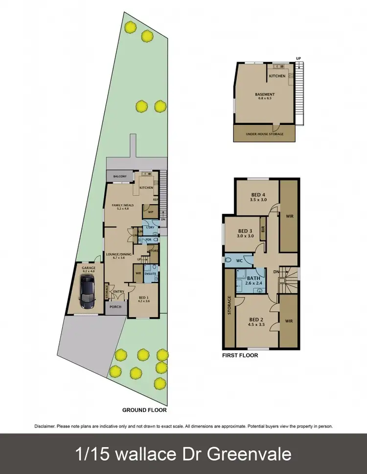 Floorplan of Homely house listing, 1/15 Wallace Drive, Greenvale VIC 3059