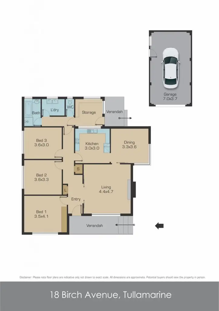 Floorplan of Homely house listing, 18 Birch Avenue, Tullamarine VIC 3043