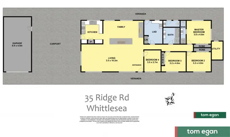 Floorplan of Homely house listing, 35 Ridge Road, Whittlesea VIC 3757