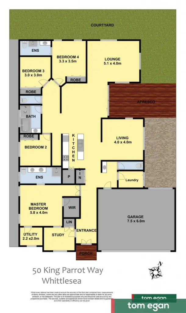 Floorplan of Homely house listing, 50 King Parrot Way, Whittlesea VIC 3757