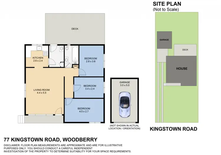 Floorplan of Homely house listing, 77 Kingstown Road, Woodberry NSW 2322