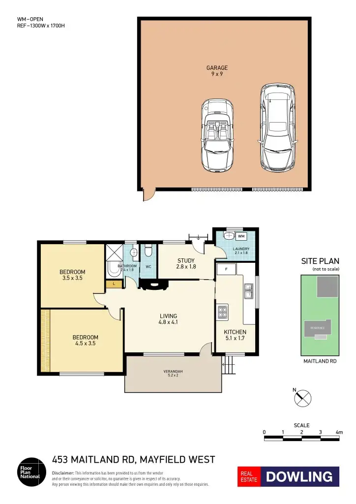 Floorplan of Homely house listing, 453 Maitland Road, Mayfield West NSW 2304