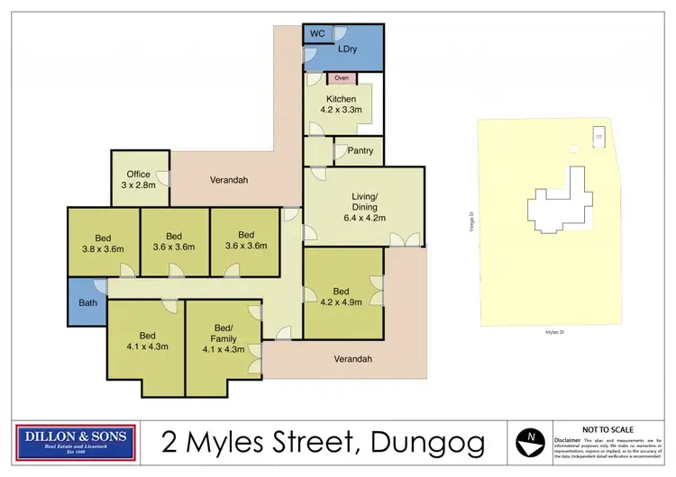 Floorplan of Homely house listing, 2 Myles Street, Dungog NSW 2420