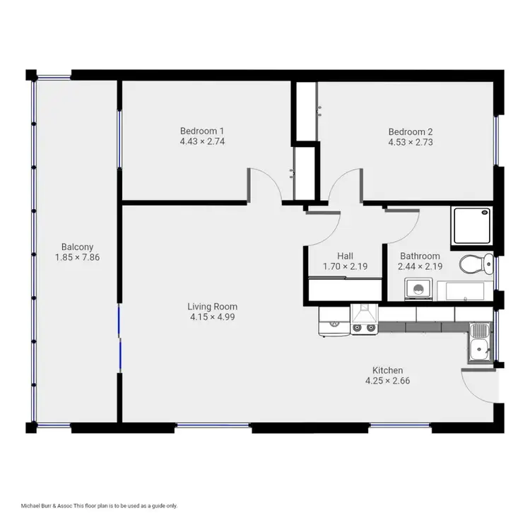 Floorplan of Homely unit listing, 4/145-149 Tarleton Street, East Devonport TAS 7310