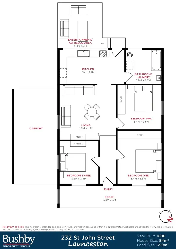 Floorplan of Homely house listing, 232 St John Street, Launceston TAS 7250