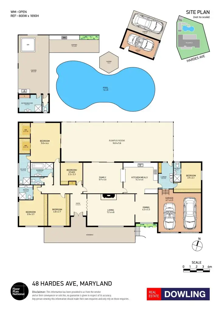 Floorplan of Homely house listing, 48 Hardes Avenue, Maryland NSW 2287