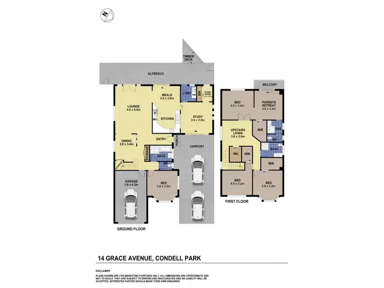 Floorplan of Homely house listing, 14 Grace Avenue, Condell Park NSW 2200