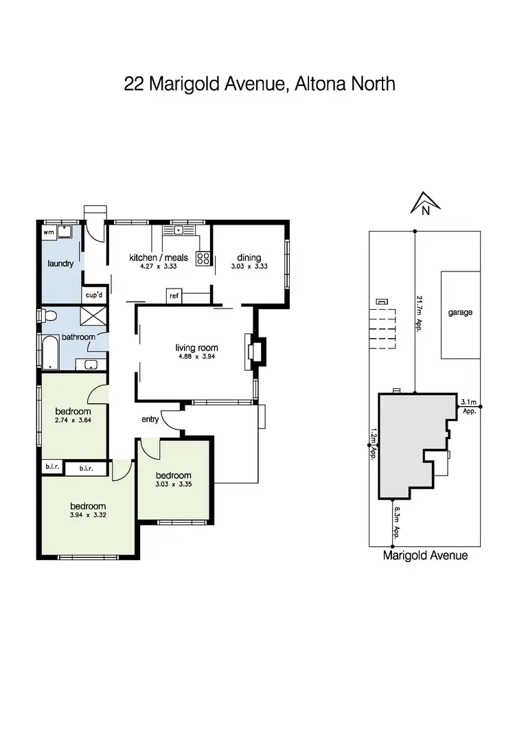 Floorplan of Homely house listing, 22 Marigold Avenue, Altona North VIC 3025