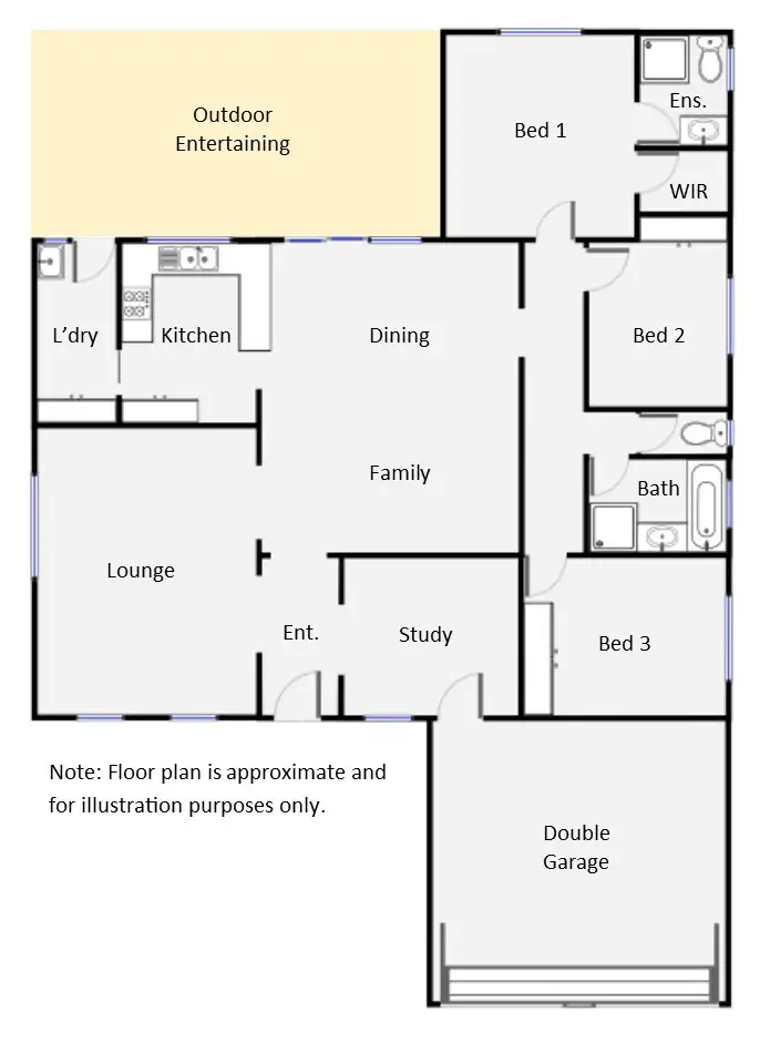 Floorplan of Homely house listing, 11 Lauren Close, Gol Gol NSW 2738