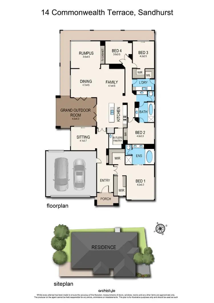 Floorplan of Homely house listing, 14 Commonwealth Terrace, Sandhurst VIC 3977