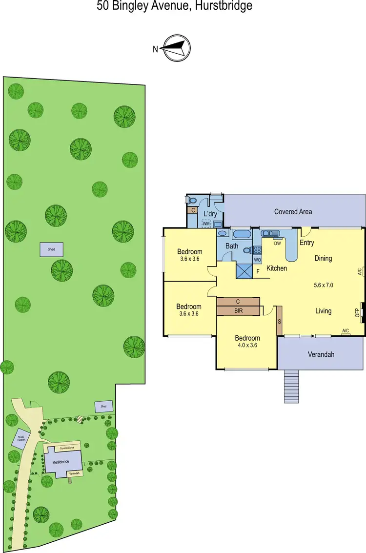 Floorplan of Homely house listing, 50 Bingley Avenue, Hurstbridge VIC 3099
