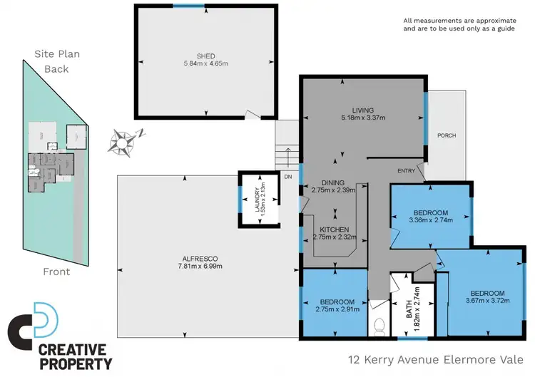 Floorplan of Homely house listing, 12 Kerry Avenue, Elermore Vale NSW 2287