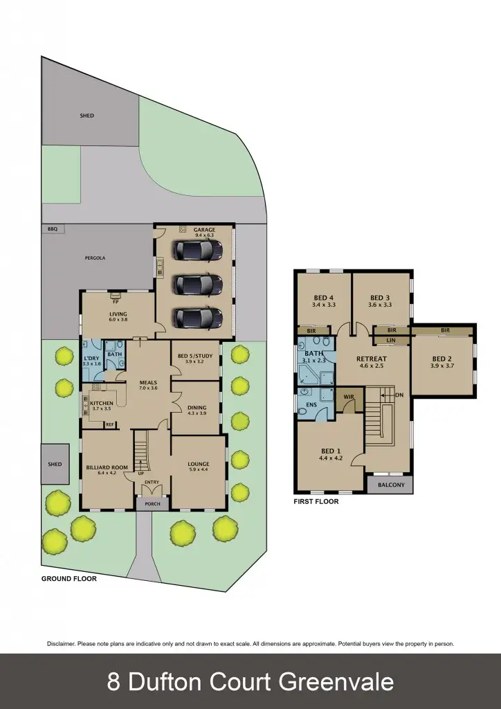 Floorplan of Homely house listing, 8 Dufton Court, Greenvale VIC 3059