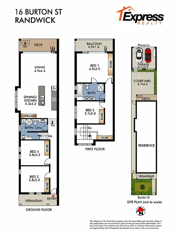 Floorplan of Homely house listing, 16 Burton Street, Randwick NSW 2031
