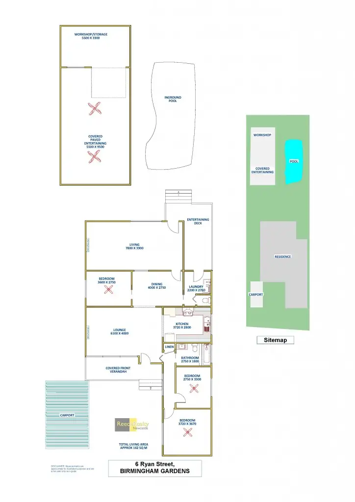 Floorplan of Homely house listing, 6 Ryan Street, Birmingham Gardens NSW 2287