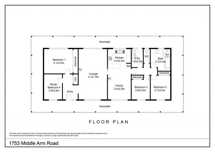 Floorplan of Homely rural property listing, 1753 Middle Arm Road, Middle Arm via, Goulburn NSW 2580