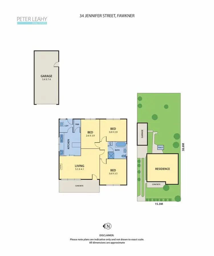 Floorplan of Homely house listing, 34 Jennifer Street, Fawkner VIC 3060