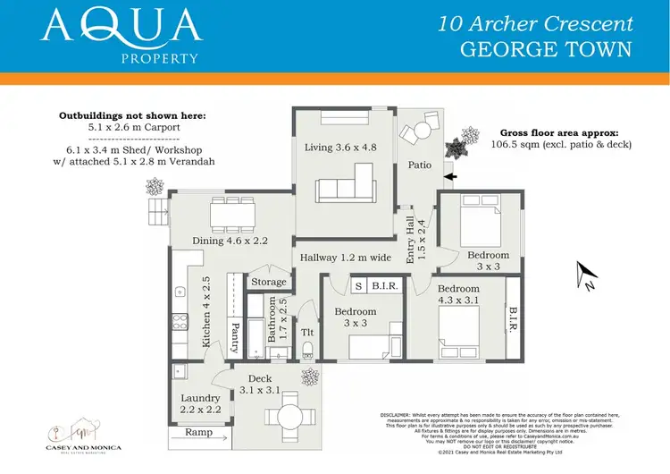 Floorplan of Homely house listing, 10 Archer Crescent, George Town TAS 7253