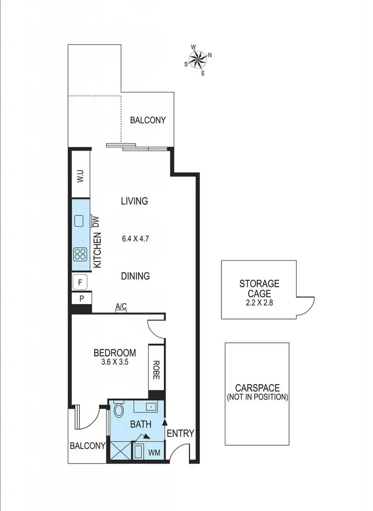 Floorplan of Homely apartment listing, 205/116 Balcombe Road, Mentone VIC 3194