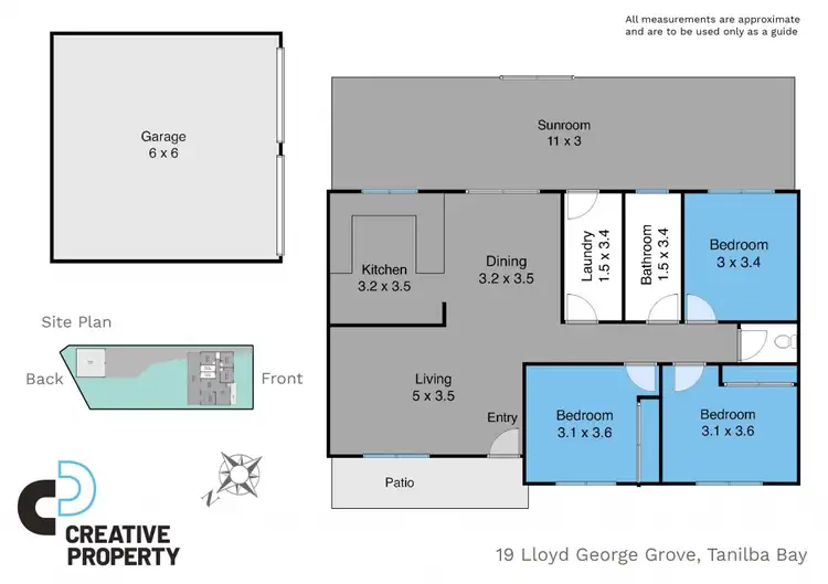 Floorplan of Homely house listing, 19 Lloyd George Grove, Tanilba Bay NSW 2319