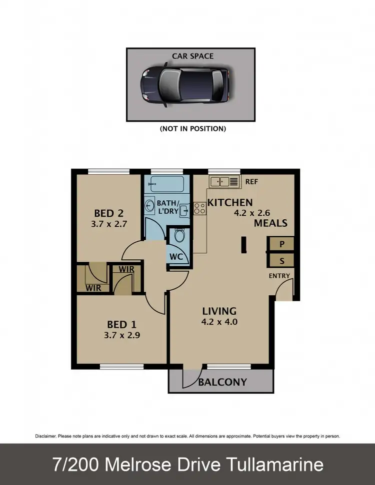 Floorplan of Homely unit listing, 7/200 Melrose Drive, Tullamarine VIC 3043