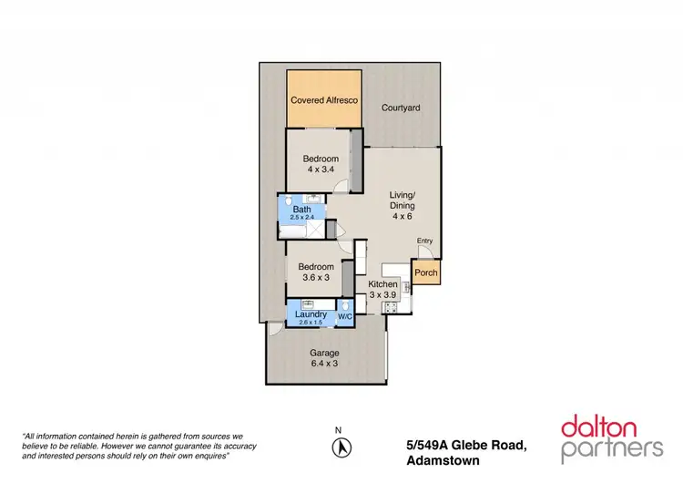 Floorplan of Homely villa listing, 5/549a Glebe Road, Adamstown NSW 2289