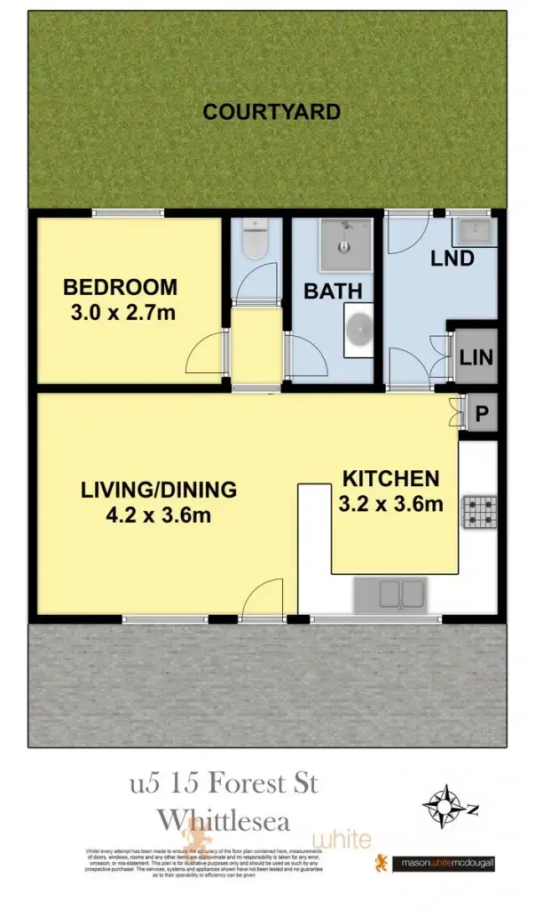Floorplan of Homely unit listing, 5/15 Forest Street, Whittlesea VIC 3757