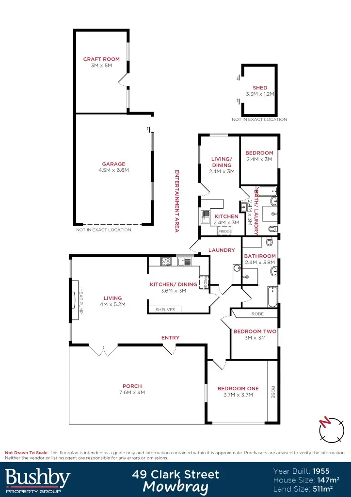 Floorplan of Homely house listing, 49 Clark Street, Mowbray TAS 7248