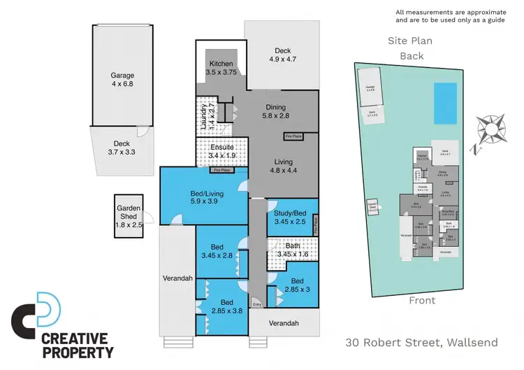 Floorplan of Homely house listing, 30 Robert Street, Wallsend NSW 2287