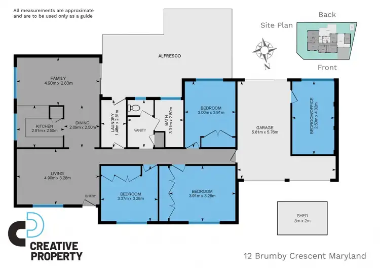 Floorplan of Homely house listing, 12 Brumby Crescent, Maryland NSW 2287