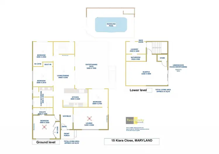 Floorplan of Homely house listing, 15 Kiara Close, Maryland NSW 2287