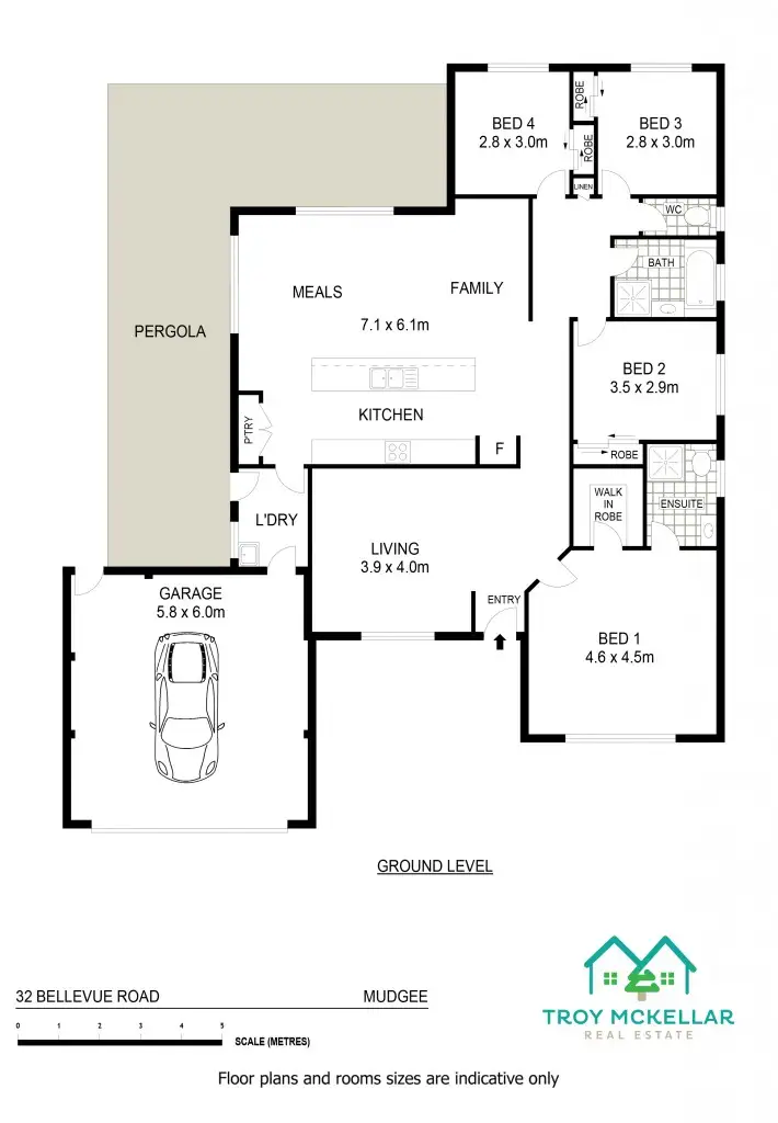 Floorplan of Homely house listing, 32 Bellevue Road, Mudgee NSW 2850