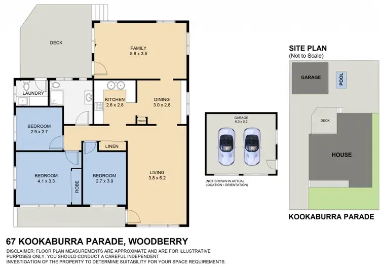 Floorplan of Homely house listing, 67 Kookaburra Parade, Woodberry NSW 2322