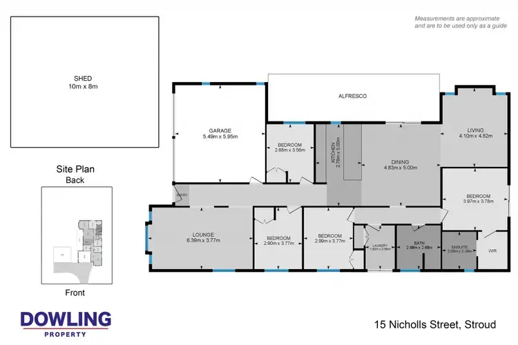 Floorplan of Homely rural property listing, 15 Nicolls Street, Stroud NSW 2425