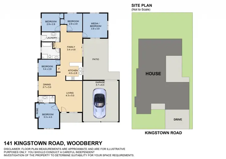 Floorplan of Homely house listing, 141 Kingstown Road, Woodberry NSW 2322