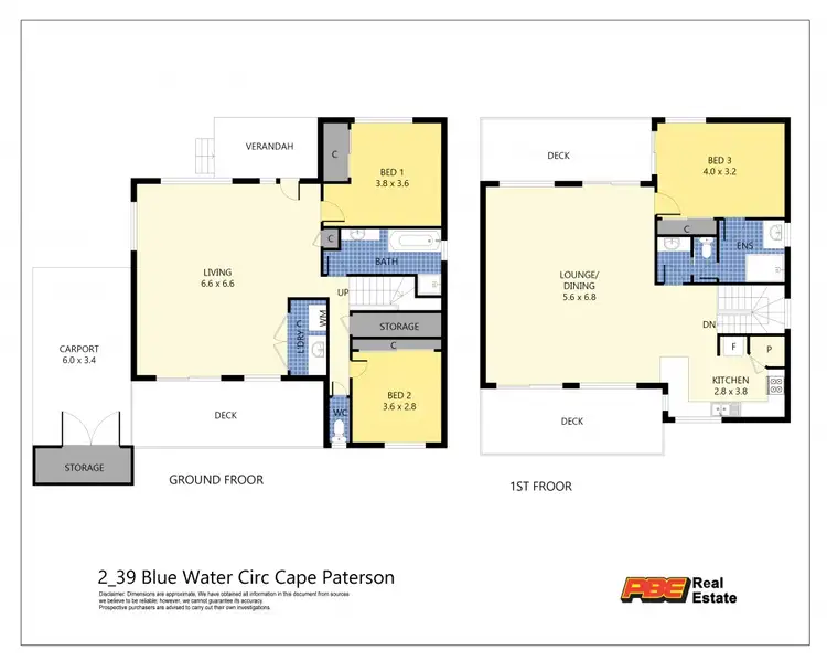 Floorplan of Homely house listing, 2/39 BLUE WATER CIRCLE, Cape Paterson VIC 3995