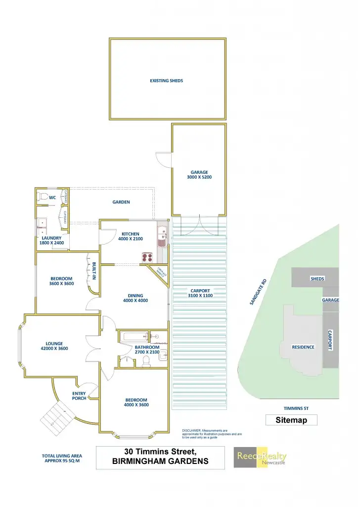 Floorplan of Homely house listing, 30 Timmins Street, Birmingham Gardens NSW 2287