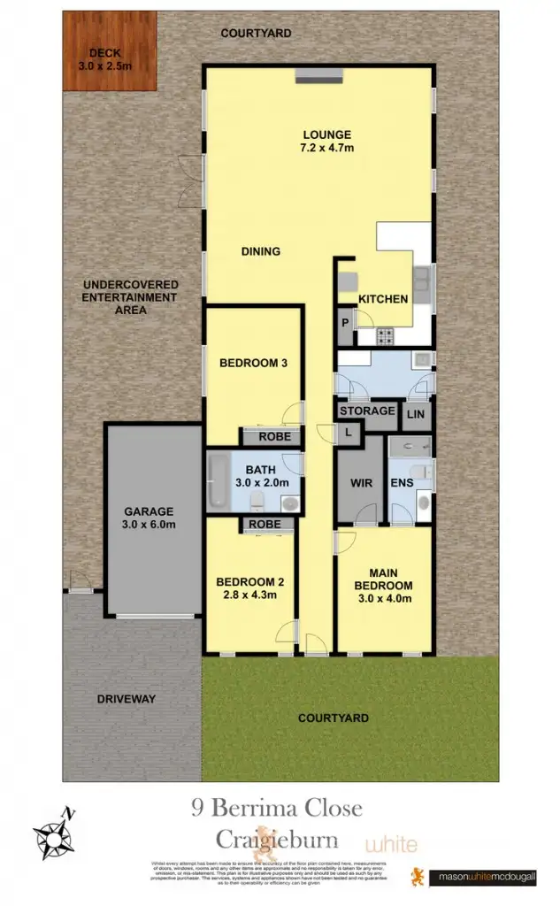 Floorplan of Homely house listing, 9 Berrima Close, Craigieburn VIC 3064